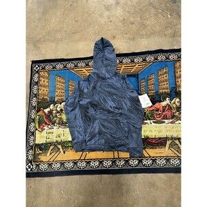 ATHLETA GIRL IN YOUR ELEMENT HOODIE 2.0 IN SUMI MARBLE BLUE  Swirls XL/14 NWT